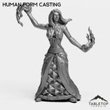 Tabletop Terrain Miniature Human Form Casting Mighty Dragon