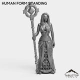 Tabletop Terrain Miniature Human Form Standing Mighty Dragon