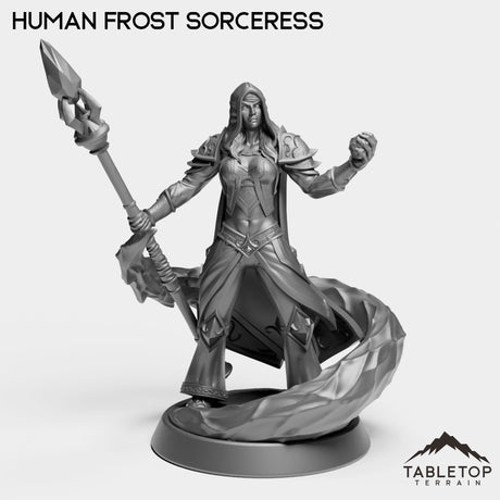 Tabletop Terrain Miniature Human Frost Sorceress