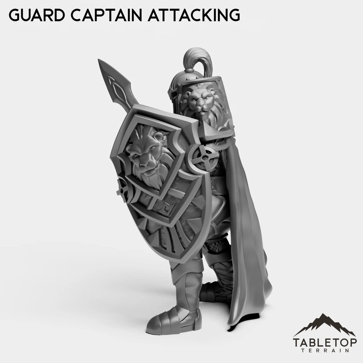 Tabletop Terrain Miniature Human Guard Captain