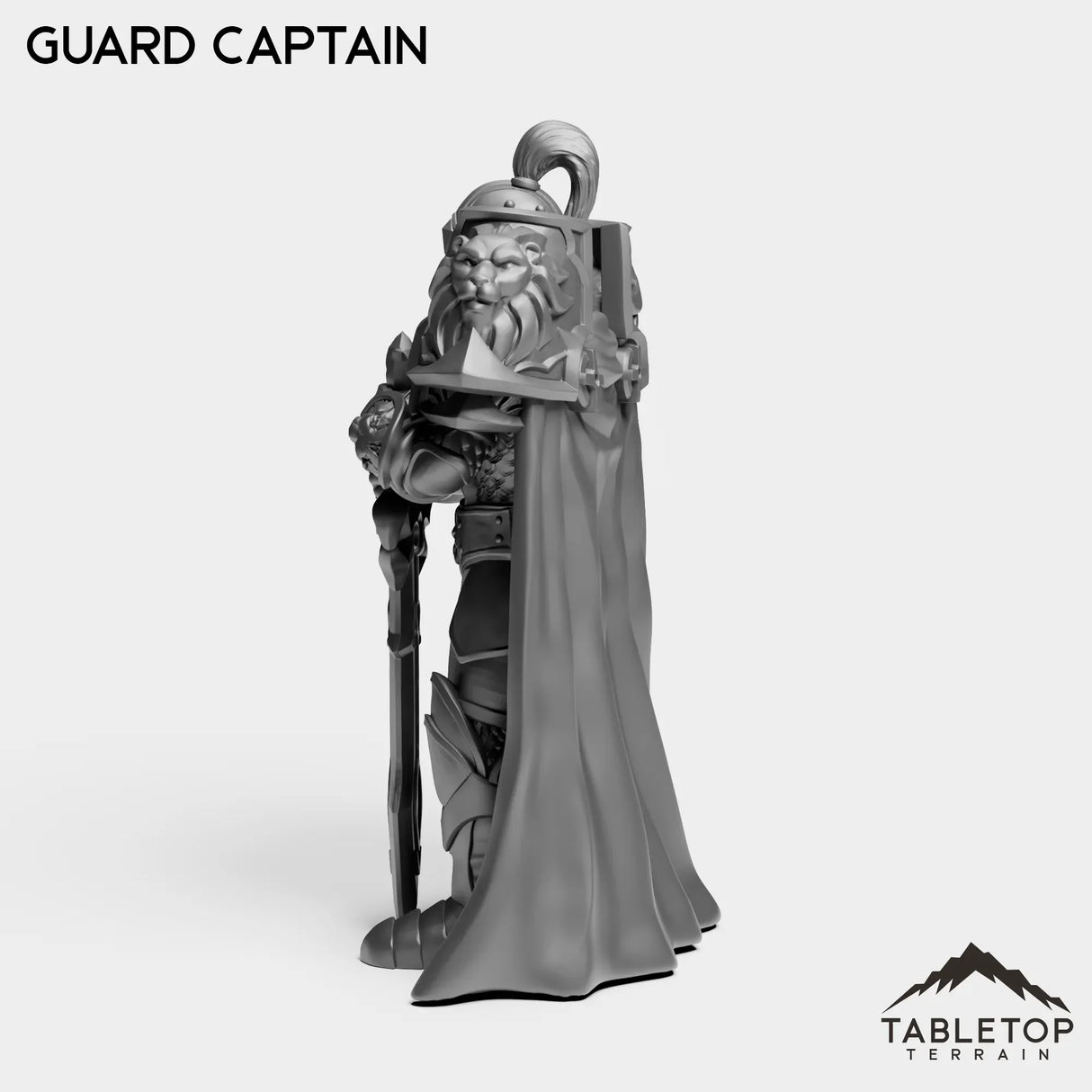 Tabletop Terrain Miniature Human Guard Captain