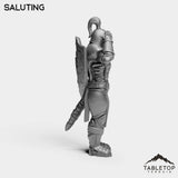Tabletop Terrain Miniature Human Guard Female