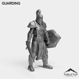 Tabletop Terrain Miniature Human Guard Female