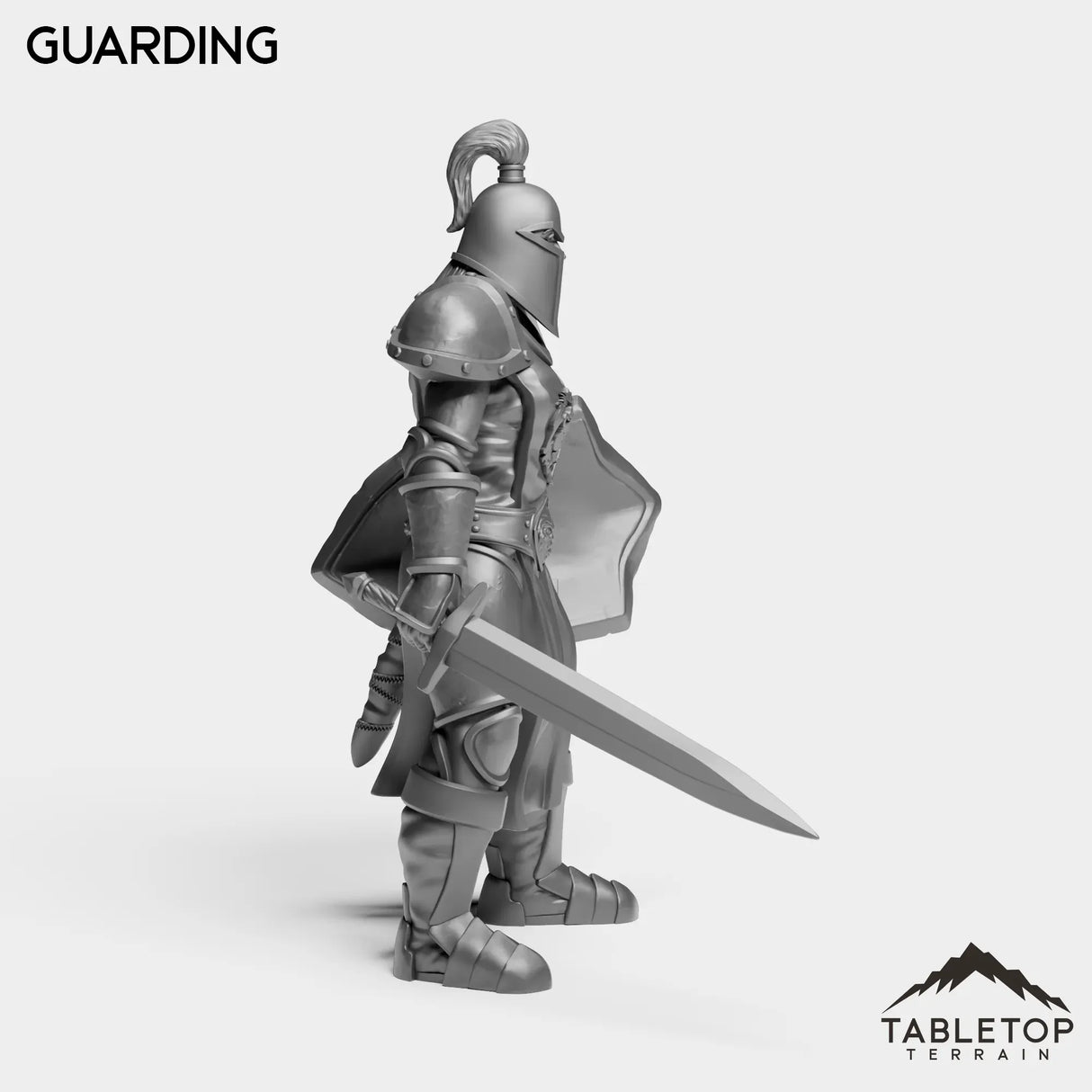 Tabletop Terrain Miniature Human Guard Female