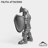 Tabletop Terrain Miniature Human Militia