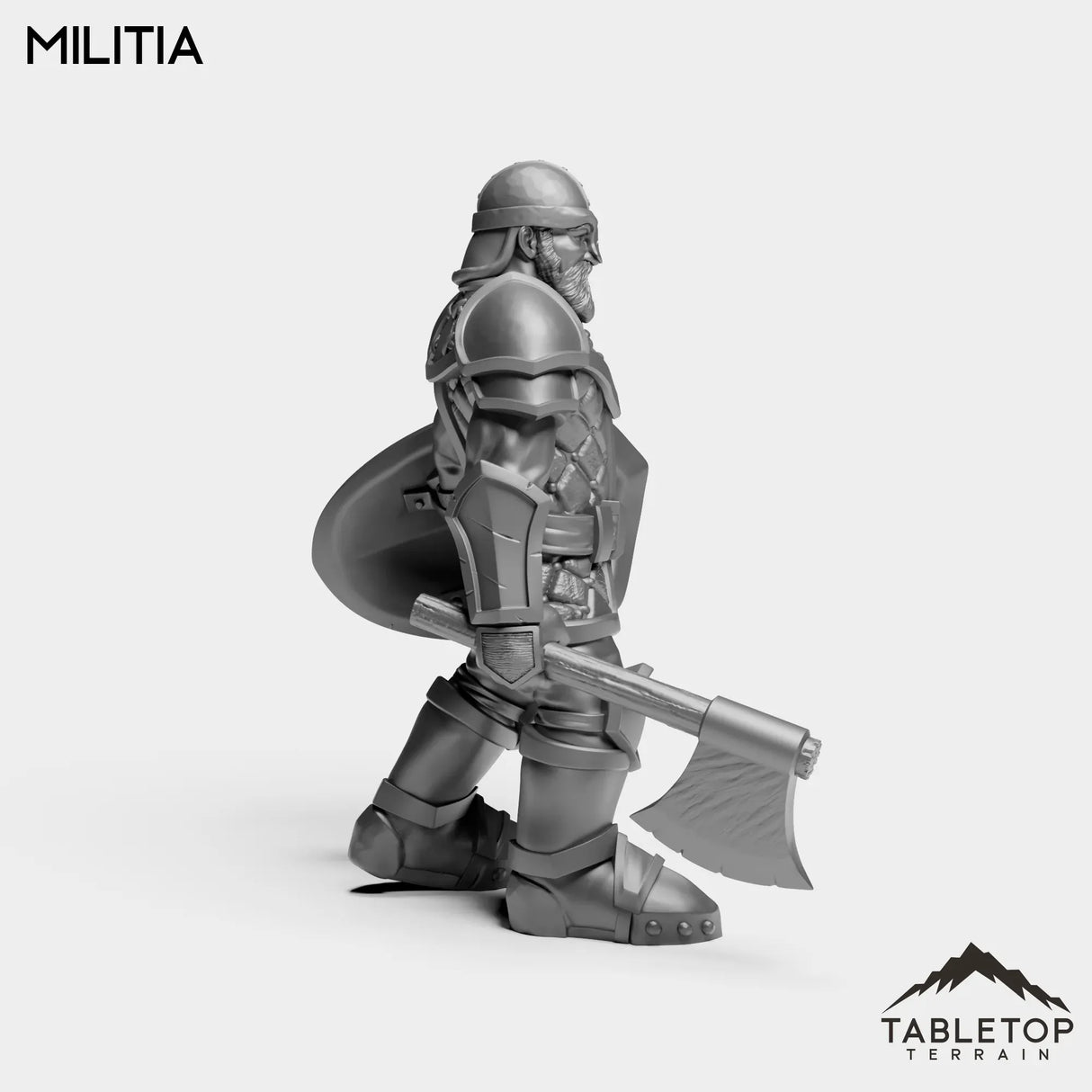 Tabletop Terrain Miniature Human Militia