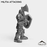 Tabletop Terrain Miniature Human Militia