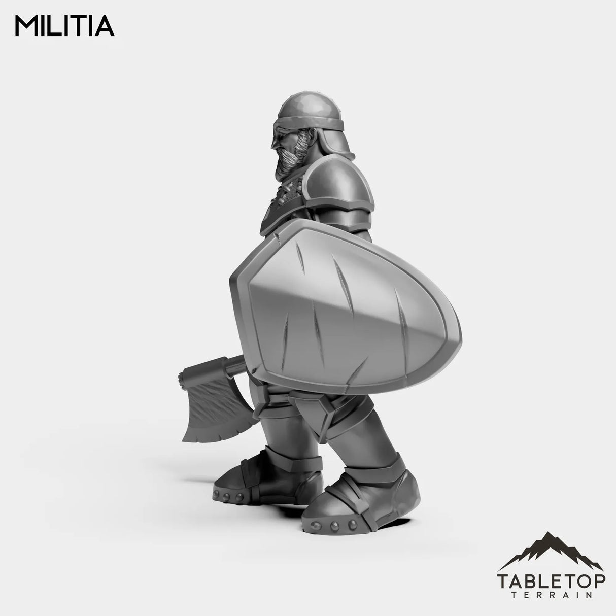 Tabletop Terrain Miniature Human Militia