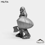 Tabletop Terrain Miniature Human Militia