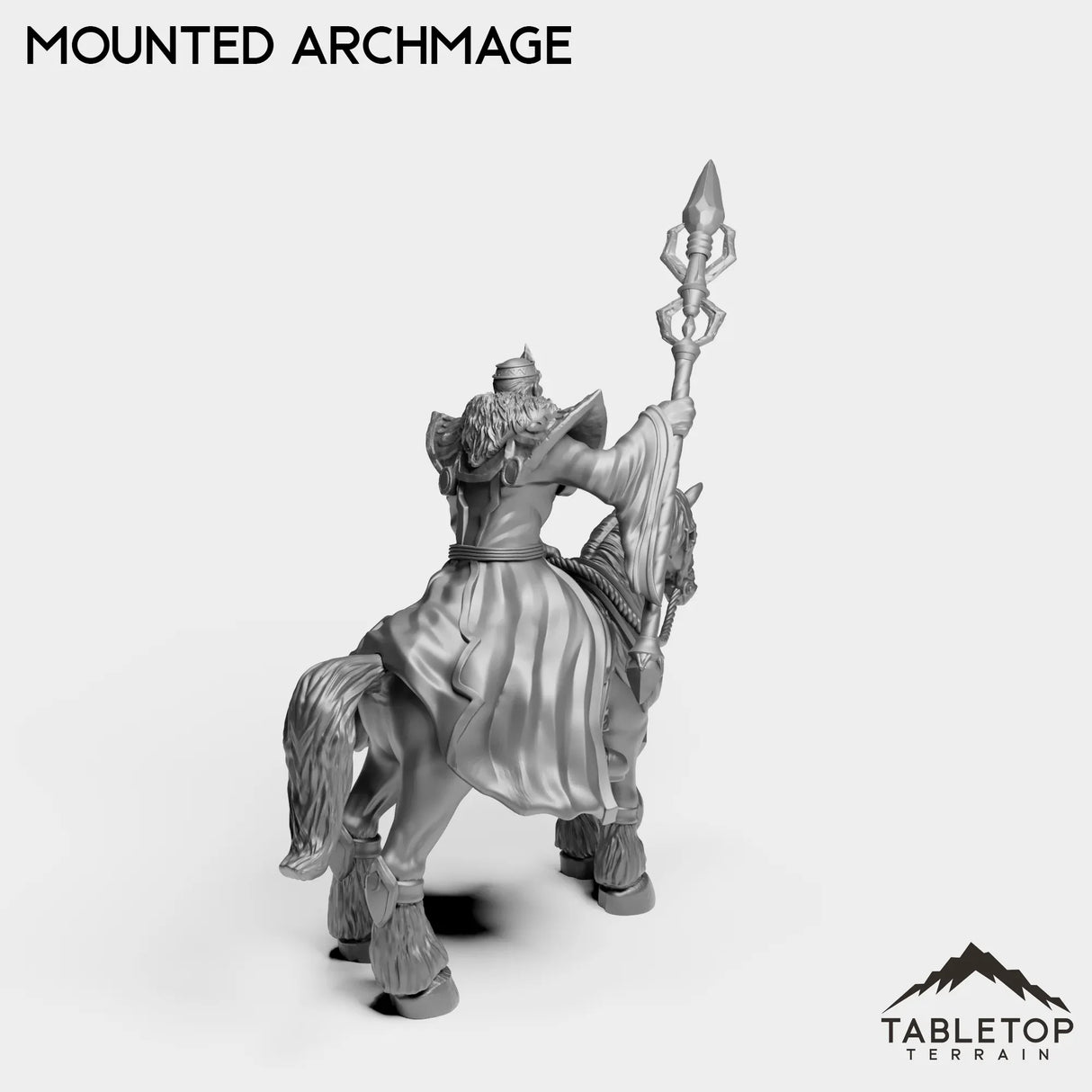Tabletop Terrain Miniature Human Mounted Archmage