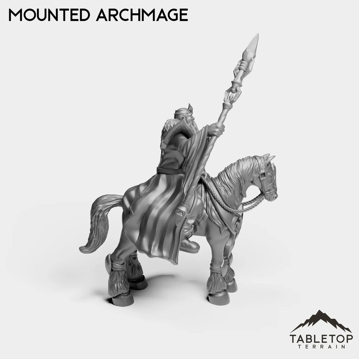 Tabletop Terrain Miniature Human Mounted Archmage