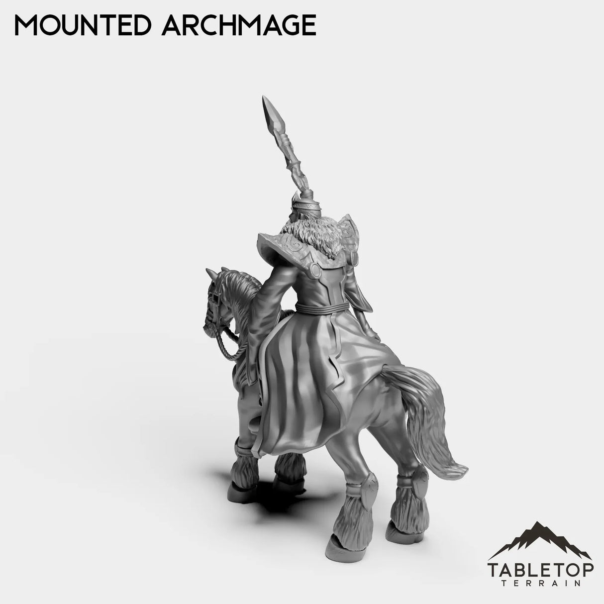 Tabletop Terrain Miniature Human Mounted Archmage