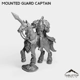 Tabletop Terrain Miniature Human Mounted Guard Captain