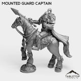 Tabletop Terrain Miniature Human Mounted Guard Captain