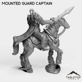 Tabletop Terrain Miniature Human Mounted Guard Captain