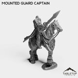 Tabletop Terrain Miniature Human Mounted Guard Captain