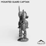 Tabletop Terrain Miniature Human Mounted Guard Captain