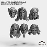 Tabletop Terrain Miniature Human Starters Female