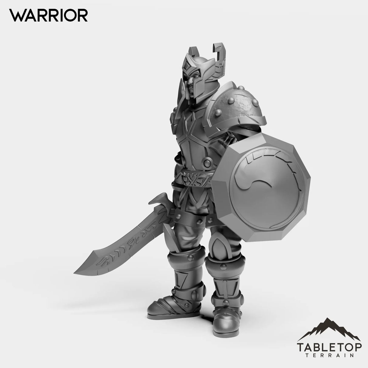 Tabletop Terrain Miniature Human Valor Warrior