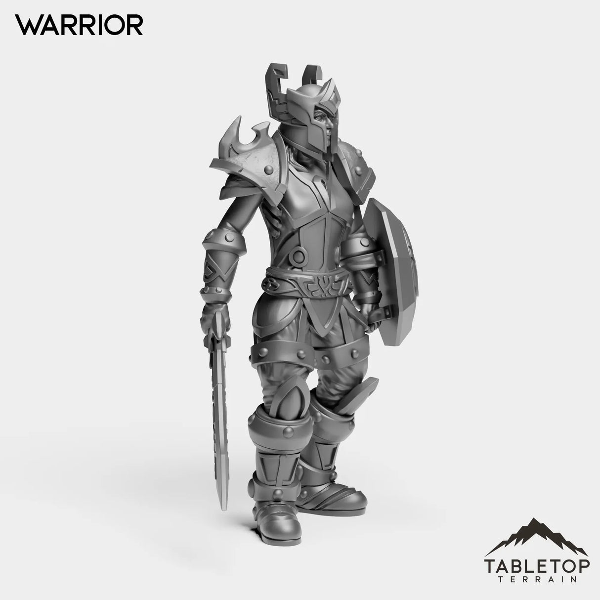 Tabletop Terrain Miniature Human Valor Warrior Female