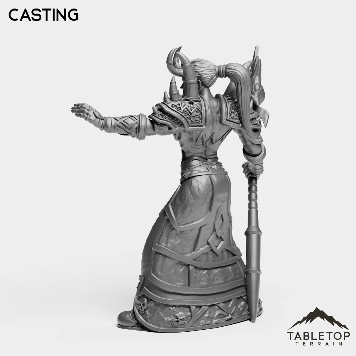 Tabletop Terrain Miniature Human Warlock Tier 1 Female