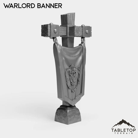 Tabletop Terrain Miniature Human Warlord Banner