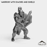 Tabletop Terrain Miniature Human Warrior