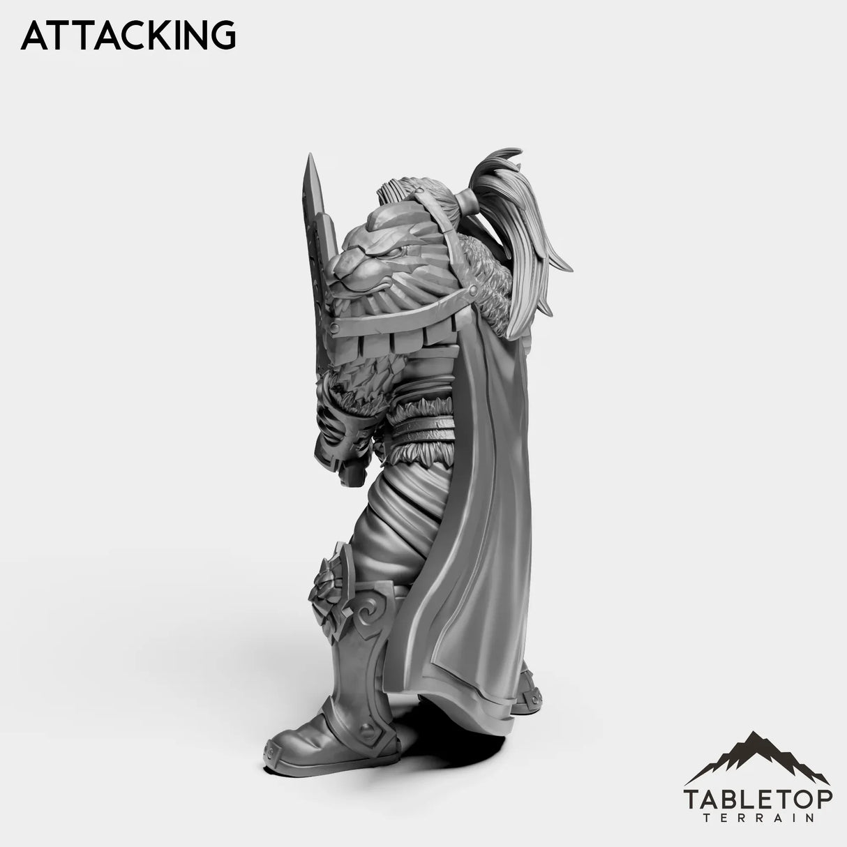 Tabletop Terrain Miniature Human Warrior King