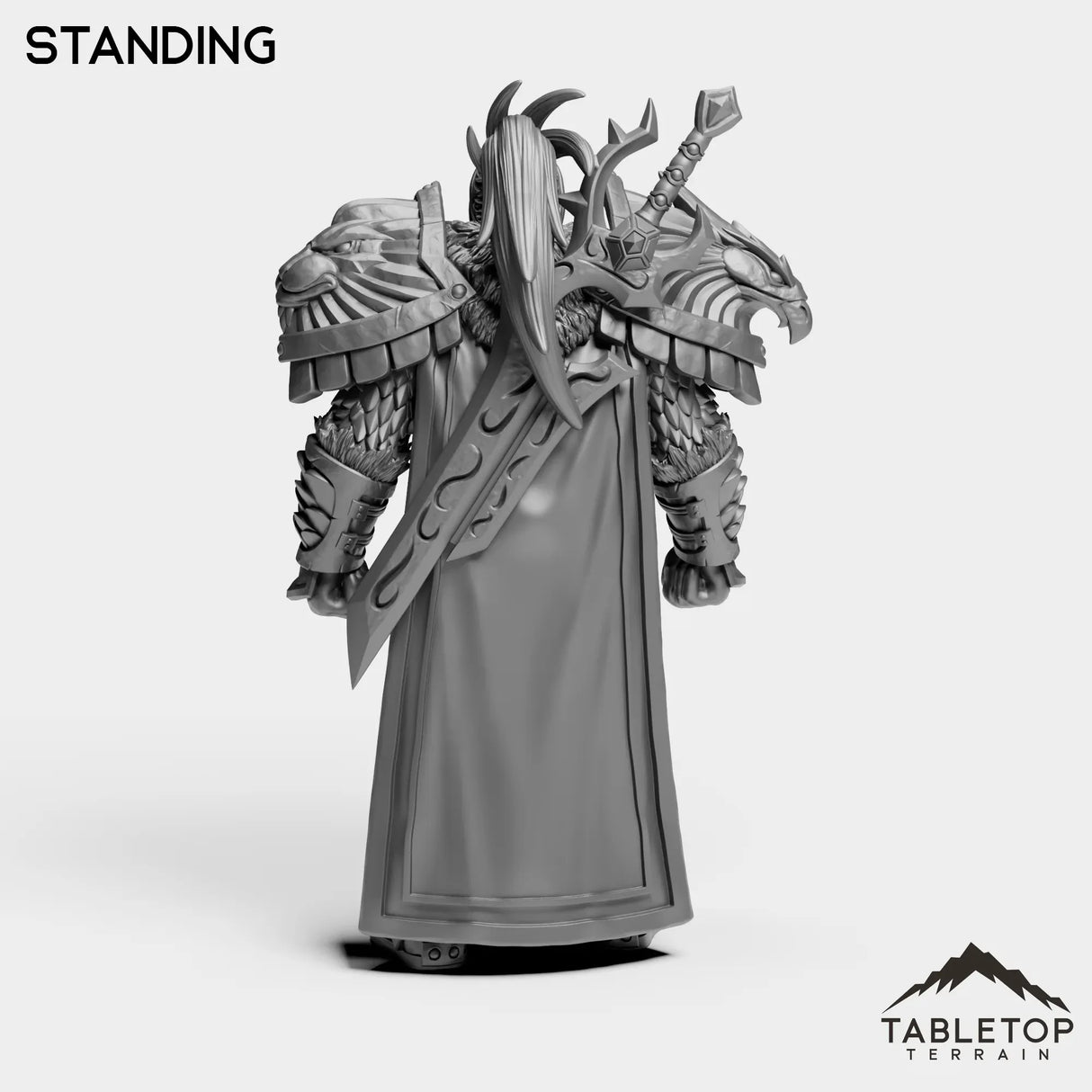 Tabletop Terrain Miniature Human Warrior King