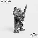 Tabletop Terrain Miniature Human Warrior King