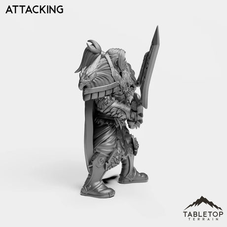 Tabletop Terrain Miniature Human Warrior King