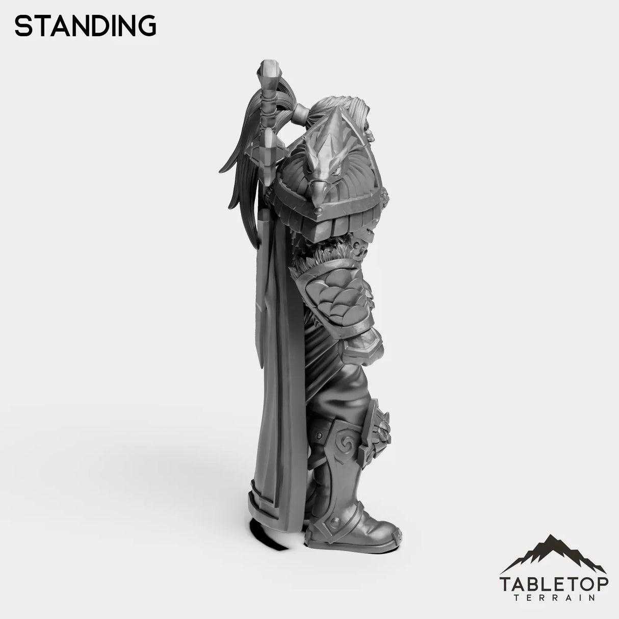 Tabletop Terrain Miniature Human Warrior King
