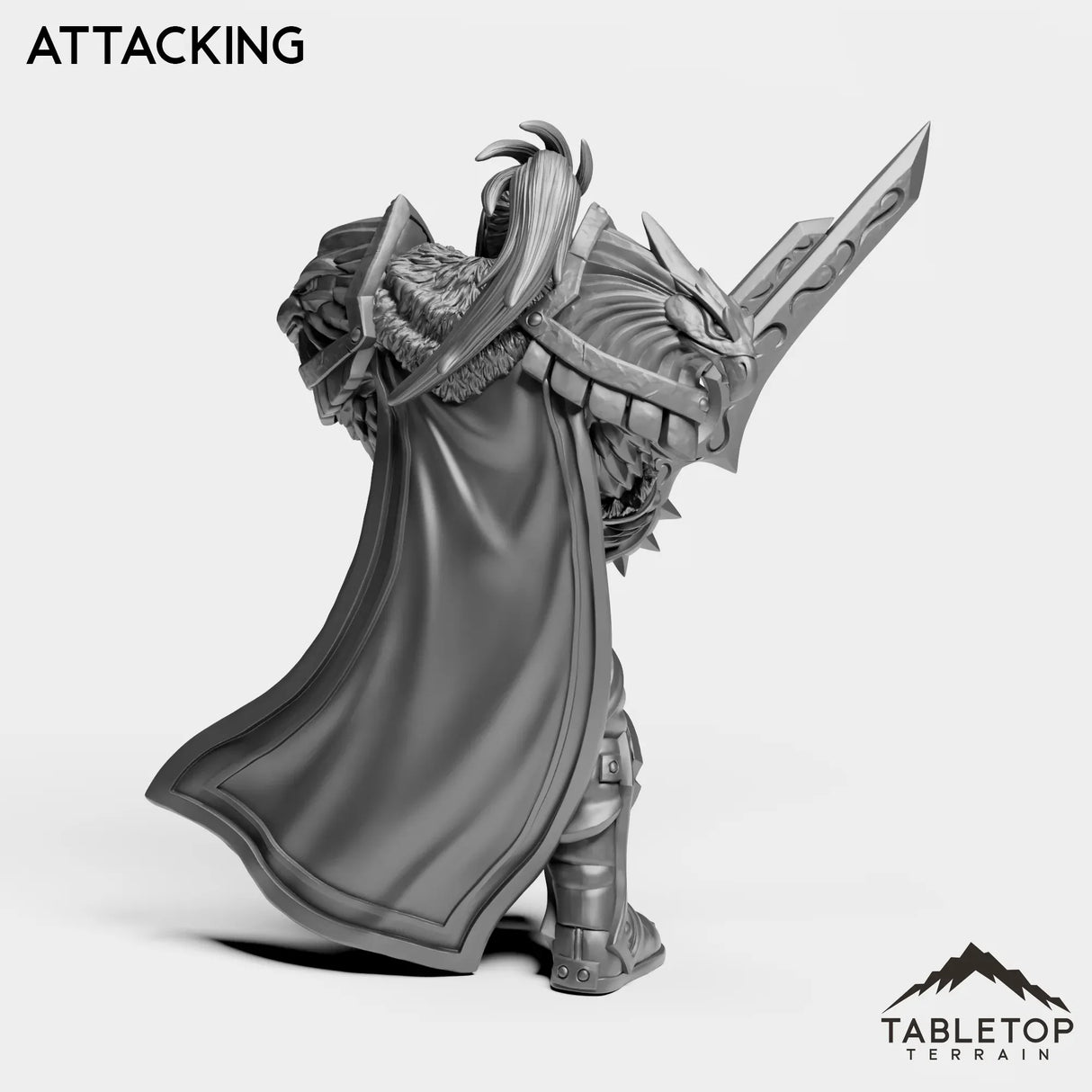 Tabletop Terrain Miniature Human Warrior King