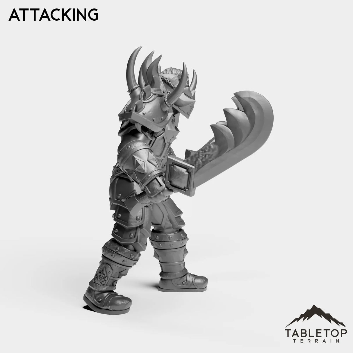 Tabletop Terrain Miniature Human Warrior Tier 1