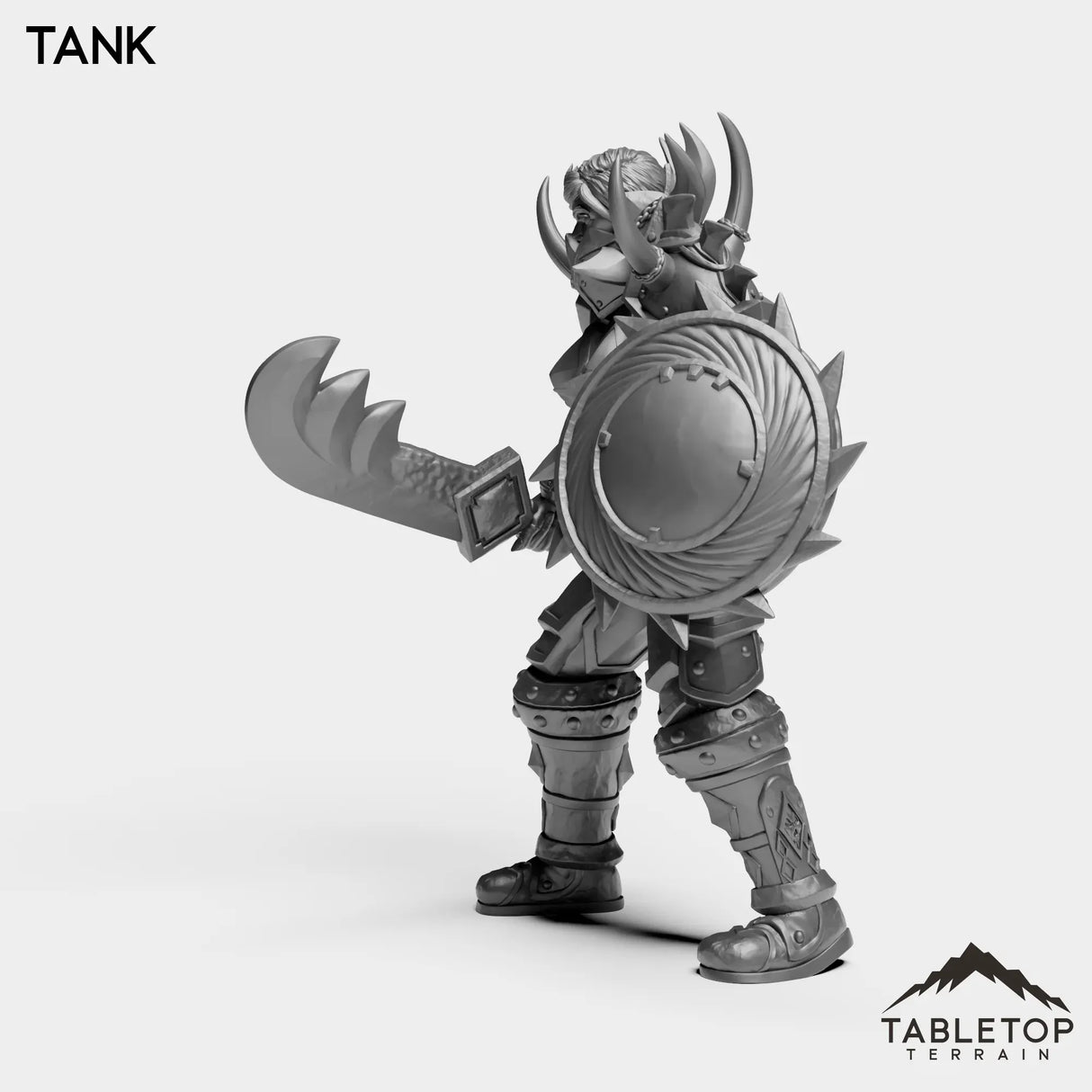 Tabletop Terrain Miniature Human Warrior Tier 1 Female