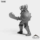 Tabletop Terrain Miniature Human Warrior Tier 1 Female