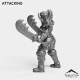 Tabletop Terrain Miniature Human Warrior Tier 1 Female