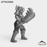Tabletop Terrain Miniature Human Warrior Tier 1 Female