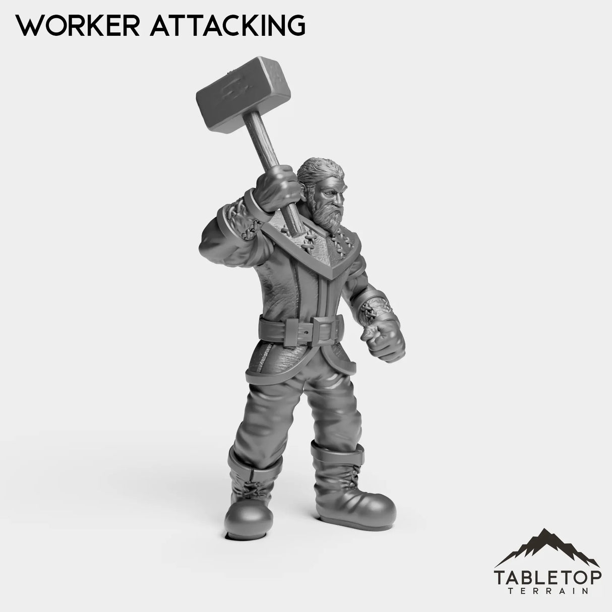 Tabletop Terrain Miniature Human Worker