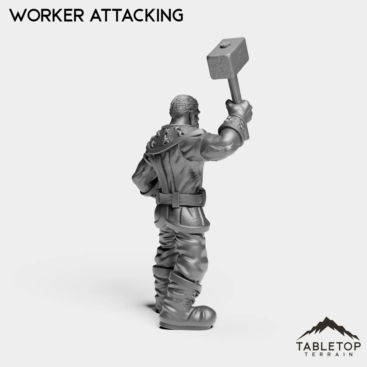 Tabletop Terrain Miniature Human Worker