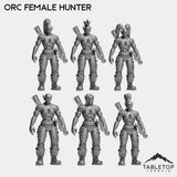 Tabletop Terrain Miniature Hunter Orc Female Starters