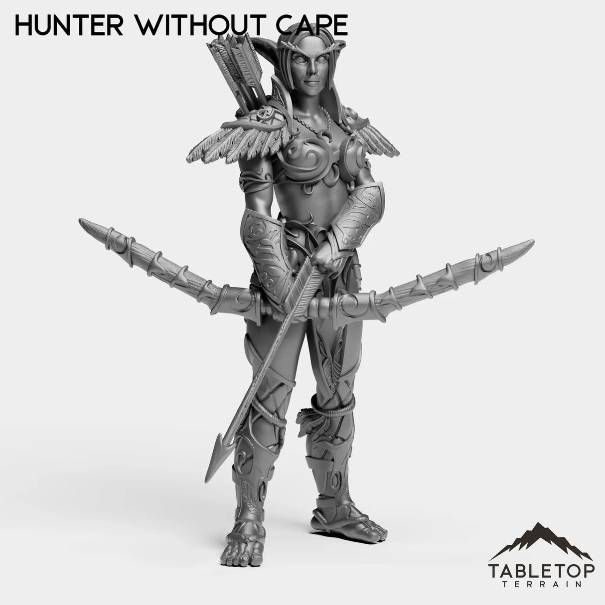 Tabletop Terrain Miniature Hunter Without Cape Night Sentinel Hunter Female