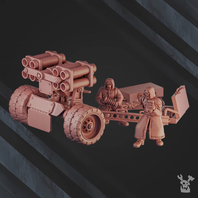 Tabletop Terrain Miniature "Ice Wind" Artillery Squad