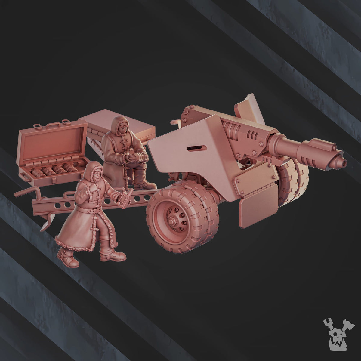 Tabletop Terrain Miniature "Ice Wind" Artillery Squad