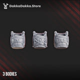 Tabletop Terrain Miniature Ignisaurus Clan Destroyers (build kit) - Armored Heavy Infantry Squad of Space Knights