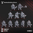 Tabletop Terrain Miniature Ignisaurus Clan Team Ignitium (x10) - Prime Armored Fire Squad of Space Knights