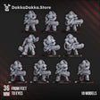 Tabletop Terrain Miniature Ignisaurus Clan Team Pulsarum (x10) - Prime Armored Fire Squad of Space Knights