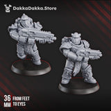 Tabletop Terrain Miniature Ignisaurus Clan Warriors Tactical Squad (x10) - Prime Armored Battleline Unit of Space Knights