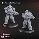 Tabletop Terrain Miniature Ignisaurus Clan Warriors Tactical Squad (x10) - Prime Armored Battleline Unit of Space Knights