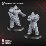 Tabletop Terrain Miniature Ignisaurus Clan Warriors Tactical Squad (x10) - Prime Armored Battleline Unit of Space Knights